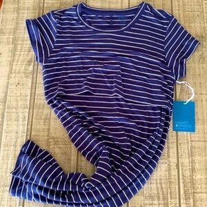 ✨NWT Maternity Dress✨ Market & Spruce Navy and White Striped Tee